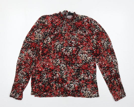 Womens UK Size 10 Wallis Multicoloured Basic Blouse