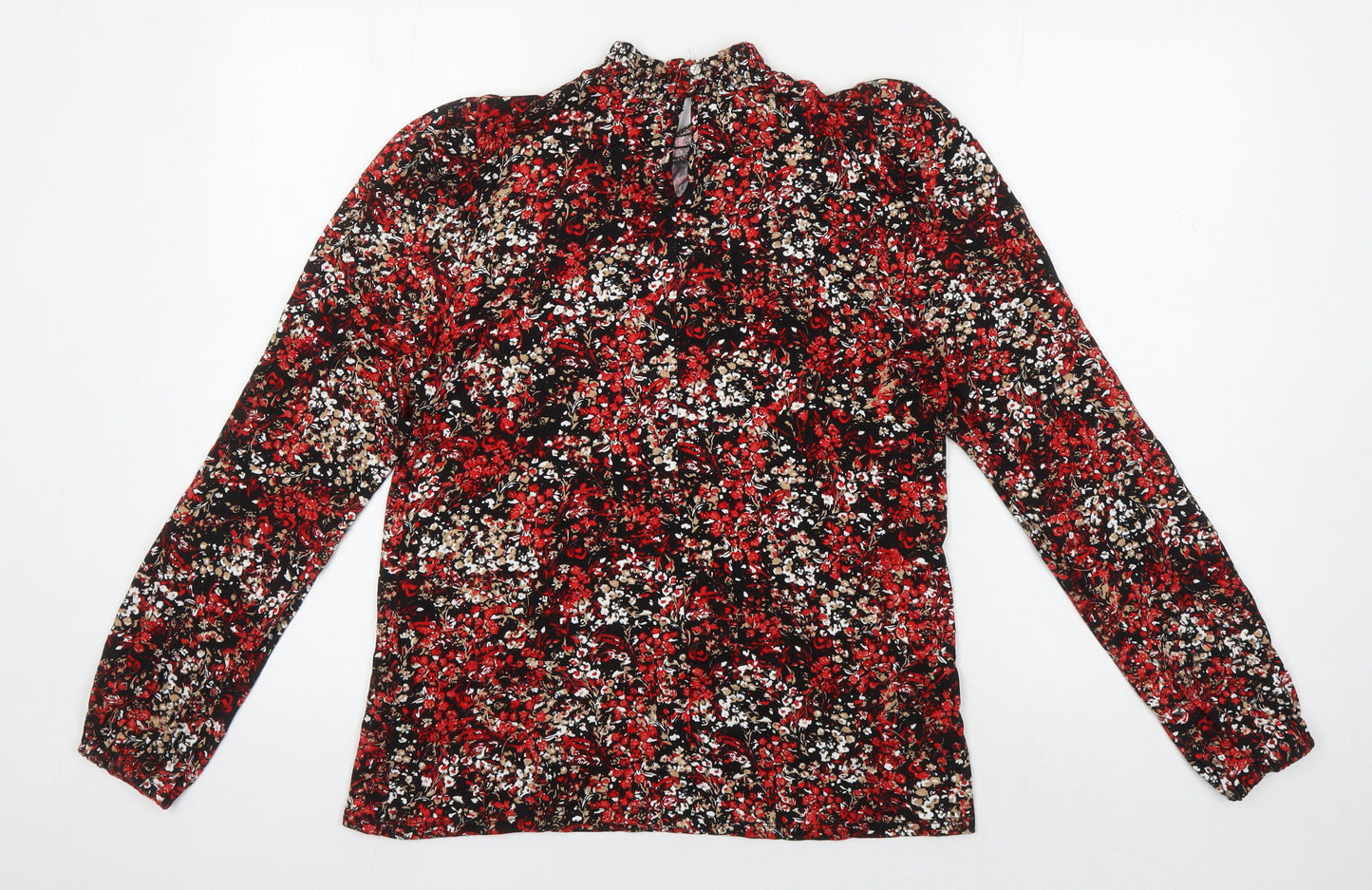 Womens UK Size 10 Wallis Multicoloured Basic Blouse