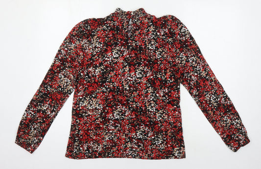 Womens UK Size 10 Wallis Multicoloured Basic Blouse