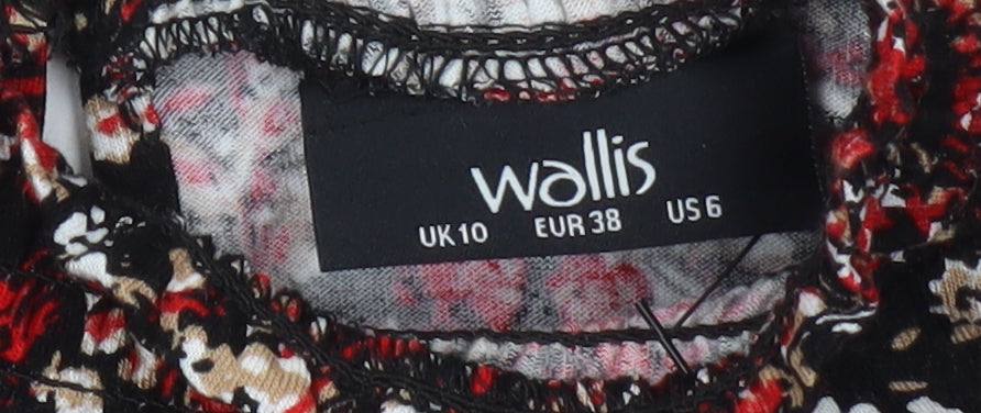 Womens UK Size 10 Wallis Multicoloured Basic Blouse