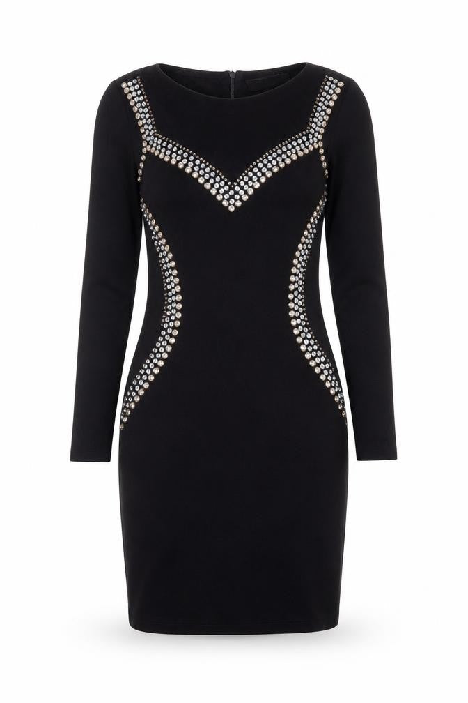 Topshop Women Black Size 8 Petite Bodycon Dress