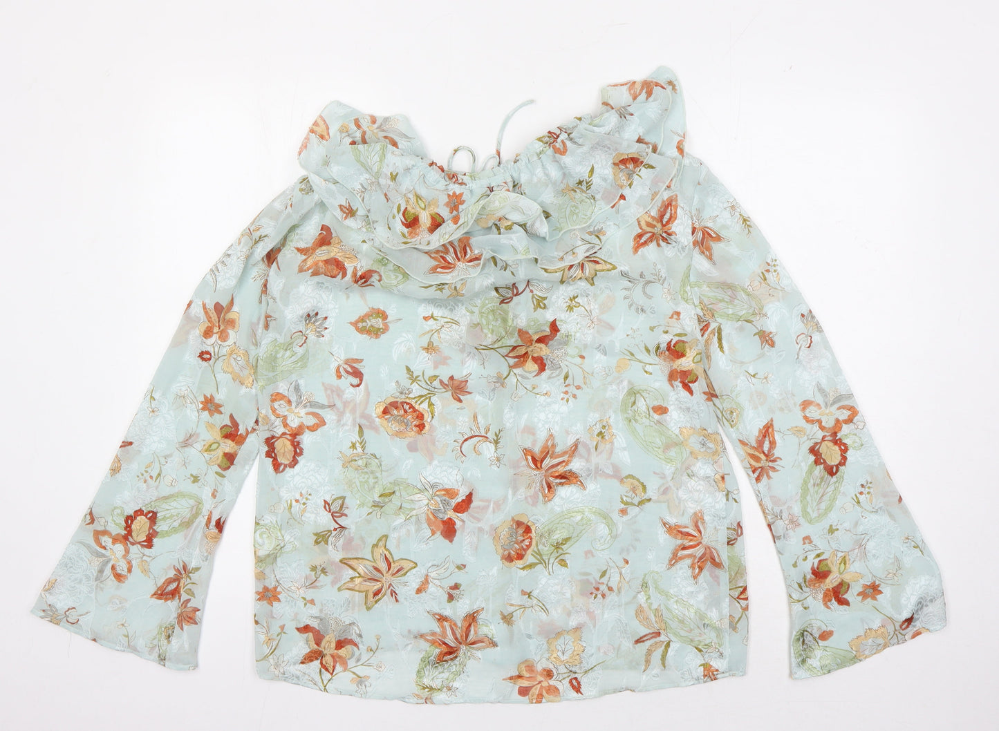 Womens UK Size S Zara Multicoloured Tunic Blouse