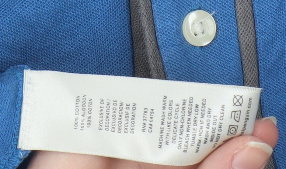 Original Penguin Men's Blue Slim Fit Polo Shirt