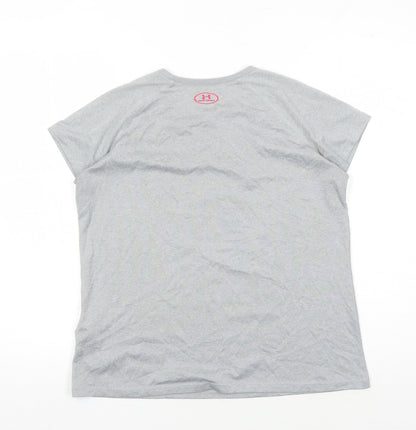 Under Armour Grey Sports T-Shirt XL Unisex Lightweight