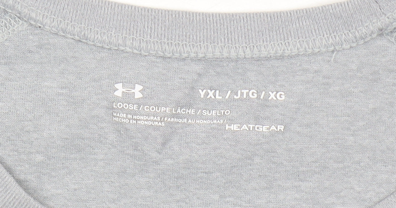 Under Armour Grey Sports T-Shirt XL Unisex Lightweight