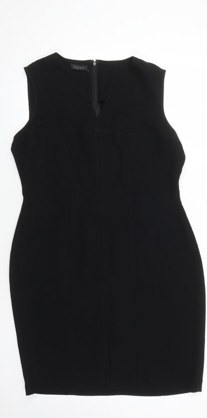 Linea Women's Black Sheath Dress Size 16
