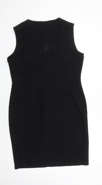Linea Women's Black Sheath Dress Size 16
