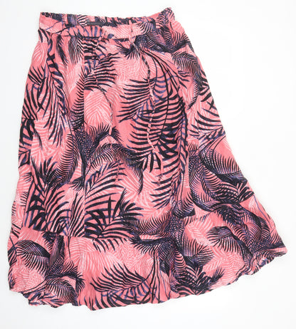 Marks and Spencer Women's Pink Floral Midi Skirt