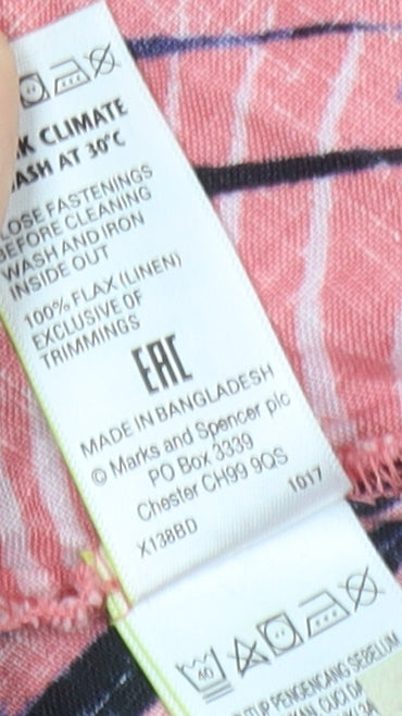 Marks and Spencer Women's Pink Floral Midi Skirt