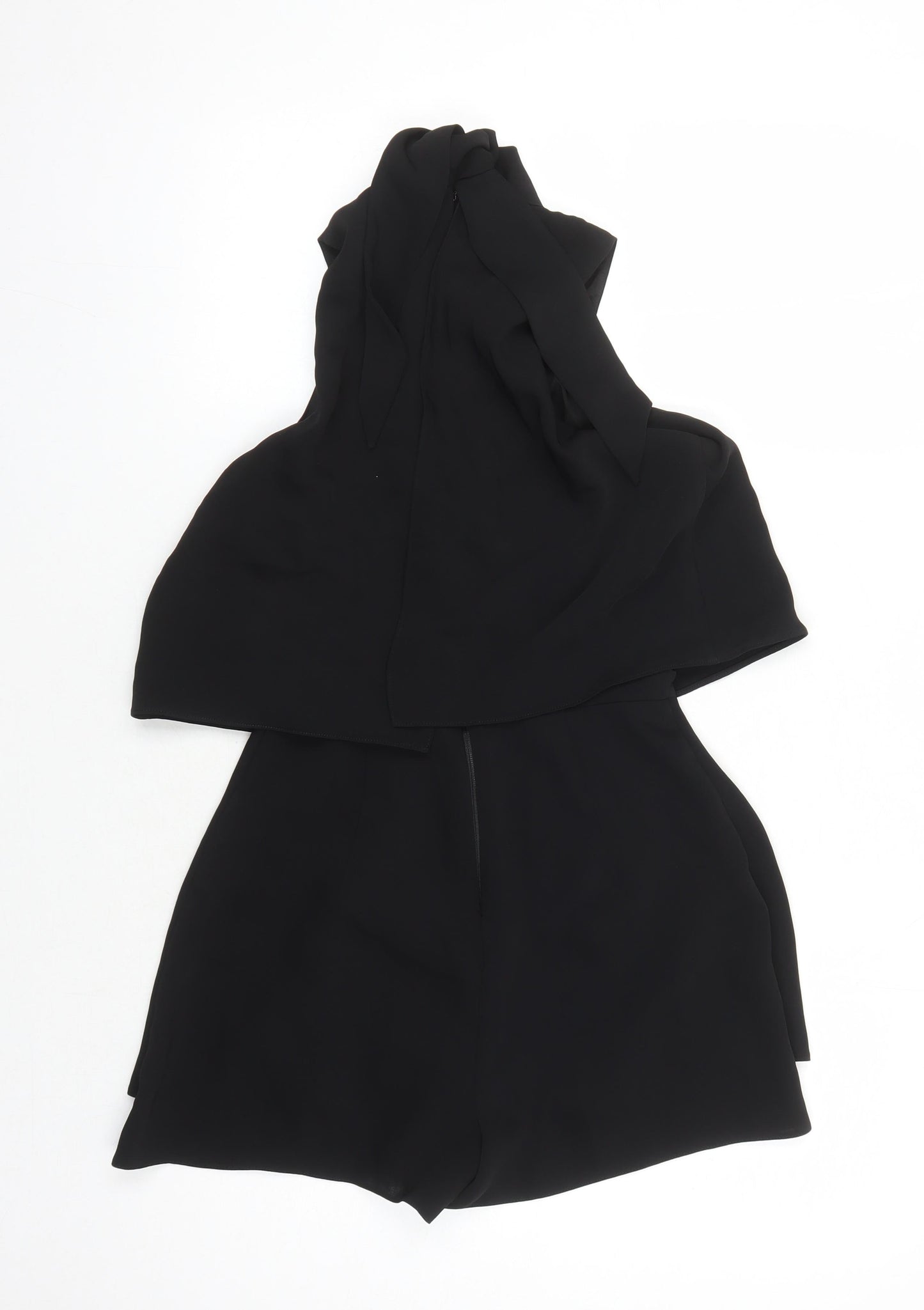 River Island Women's Black Sleeveless Playsuit Size 6