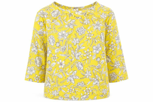 Marks and Spencer Women's Yellow Floral Tunic Size 12