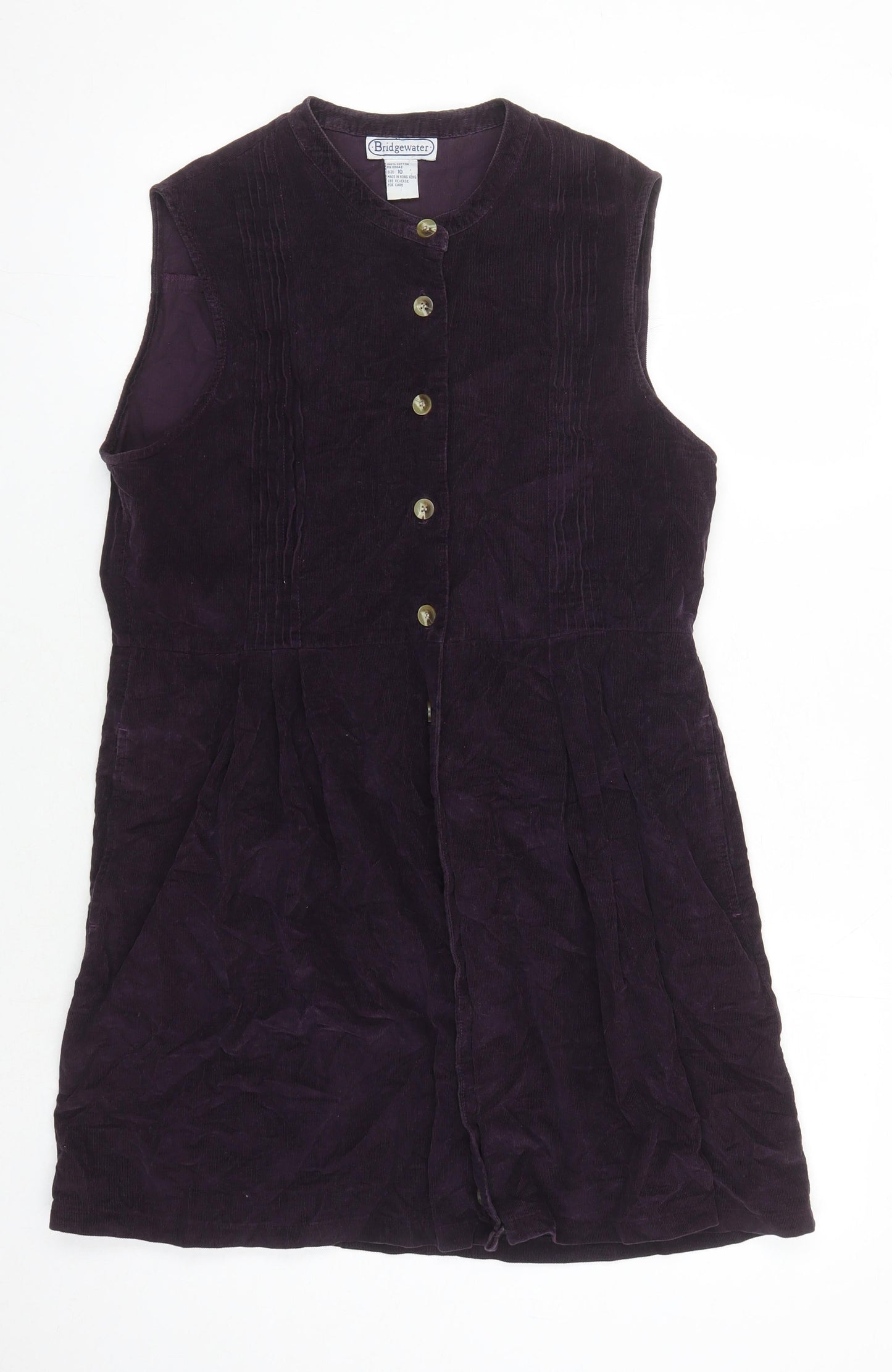 Bridgewater Women's Purple Corduroy Jumper Dress Size 10