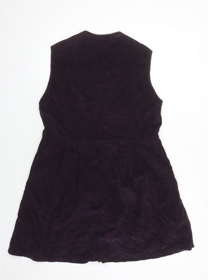 Bridgewater Women's Purple Corduroy Jumper Dress Size 10