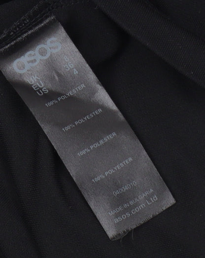 ASOS Women's Black Shift Dress Size 8