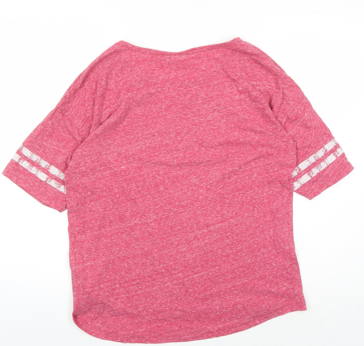 L.O.G.G. Pink Crew Neck T-Shirt M Unisex Casual Sports