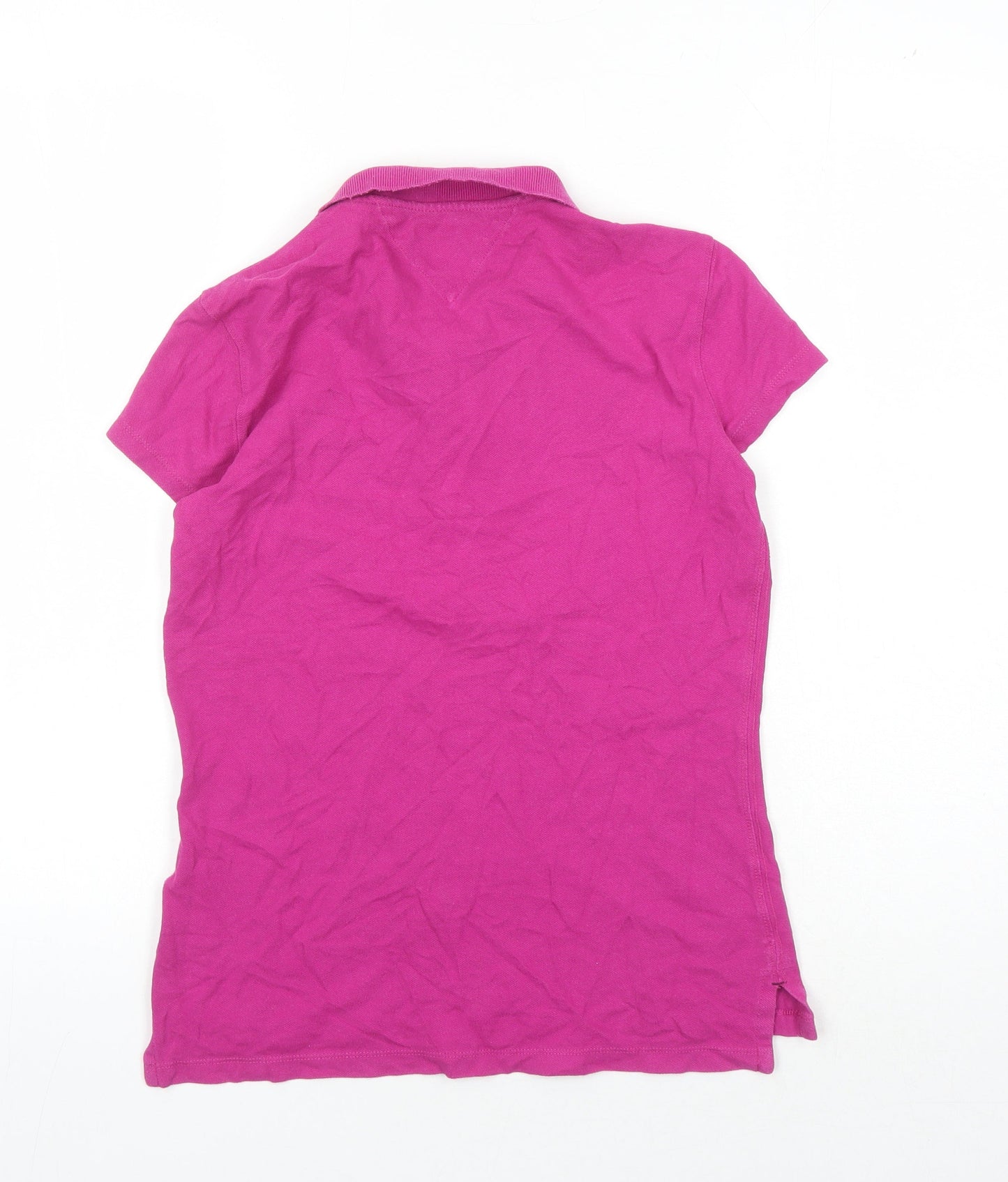 Womens UK Size S Tommy Hilfiger Pink Basic Polo