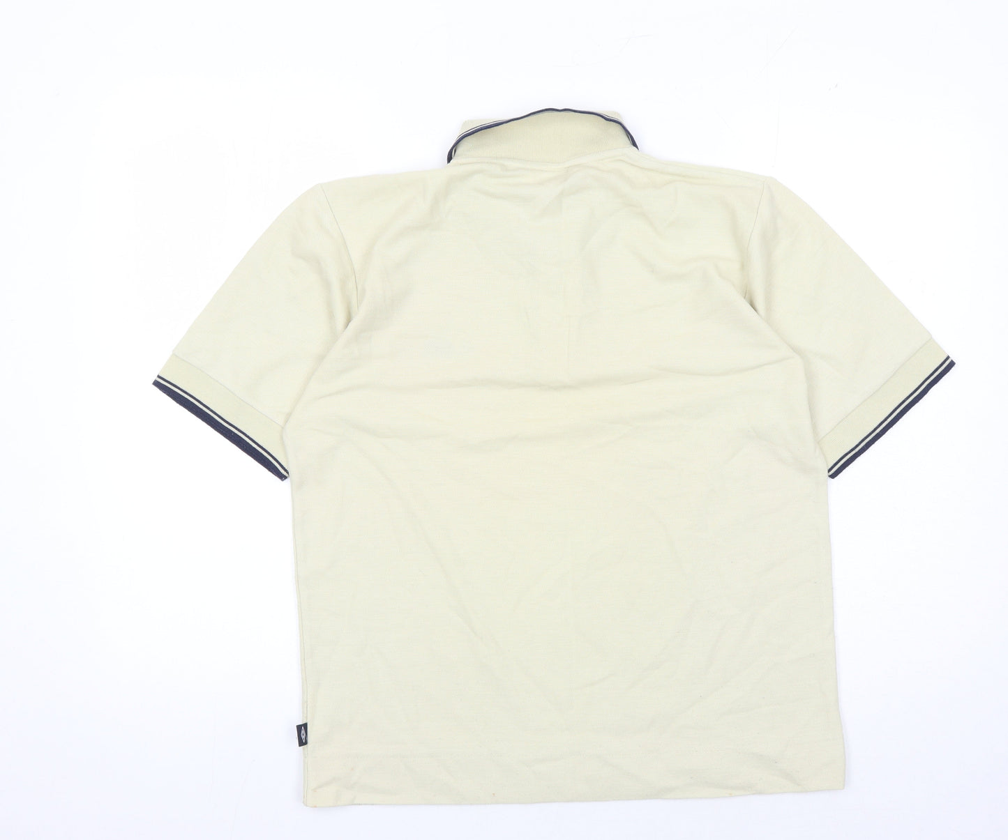 Umbro Men's Beige Polo Shirt M Casual Short Sleeve