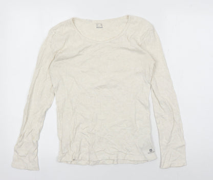 Decathlon Women Beige Basic Jersey Top XL
