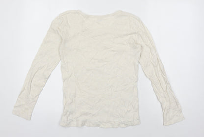 Decathlon Women Beige Basic Jersey Top XL