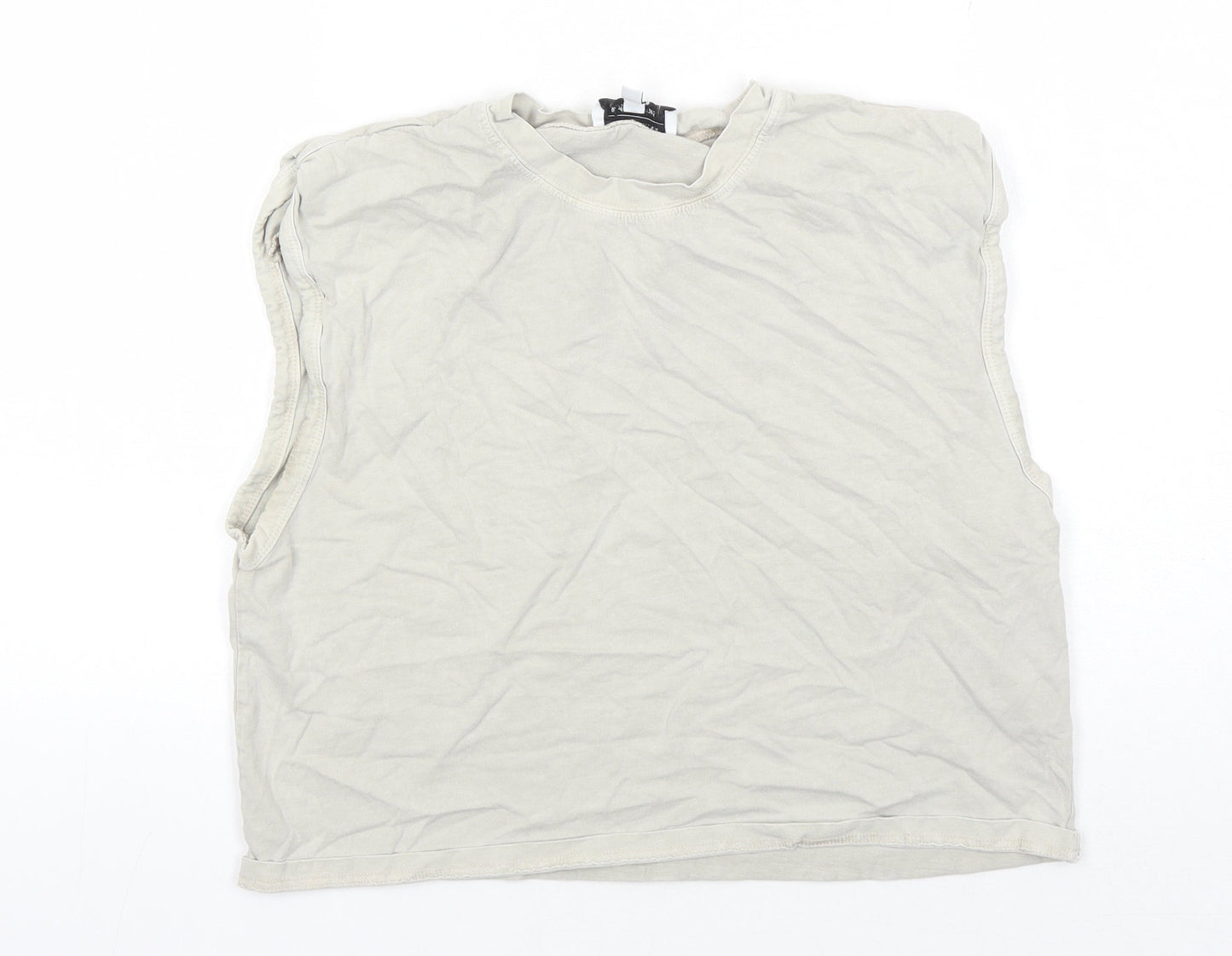 & Other Stories Women's Beige Sleeveless Cotton Tank