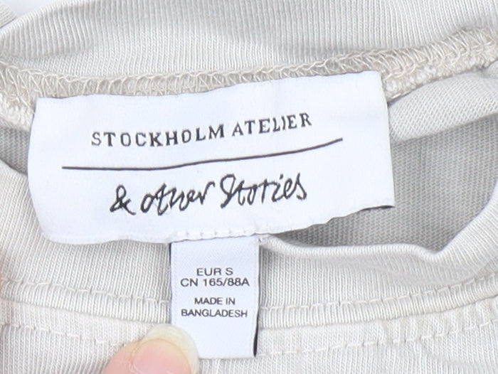 & Other Stories Women's Beige Sleeveless Cotton Tank
