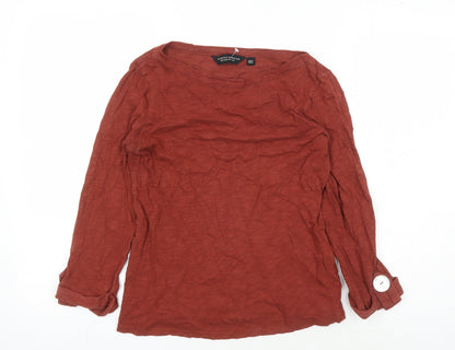 Womens UK Size 8 Dorothy Perkins Red Basic T-Shirt