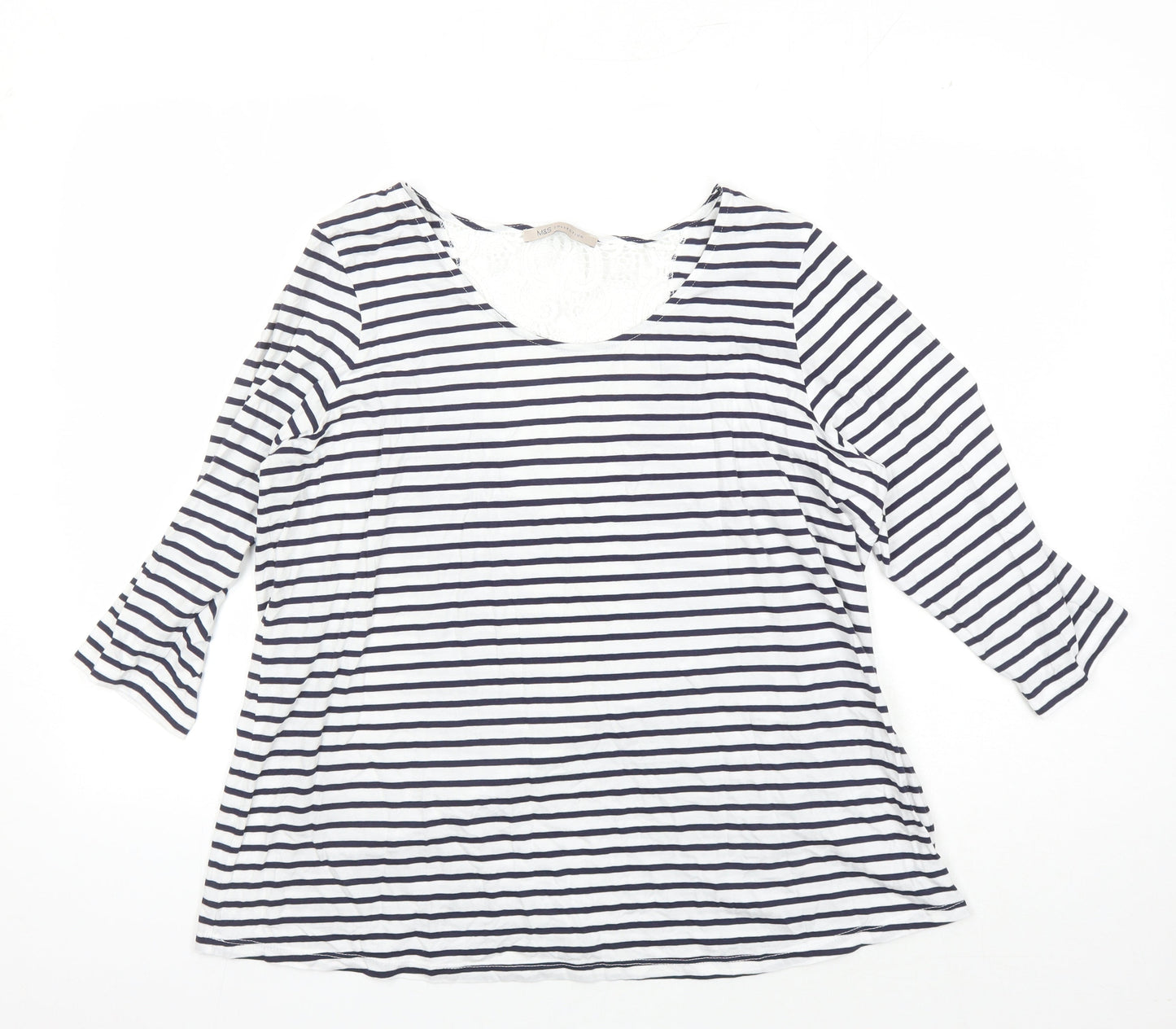 Womens UK Size 18 Marks and Spencer Multicoloured Basic T-Shirt
