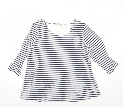 Womens UK Size 18 Marks and Spencer Multicoloured Basic T-Shirt