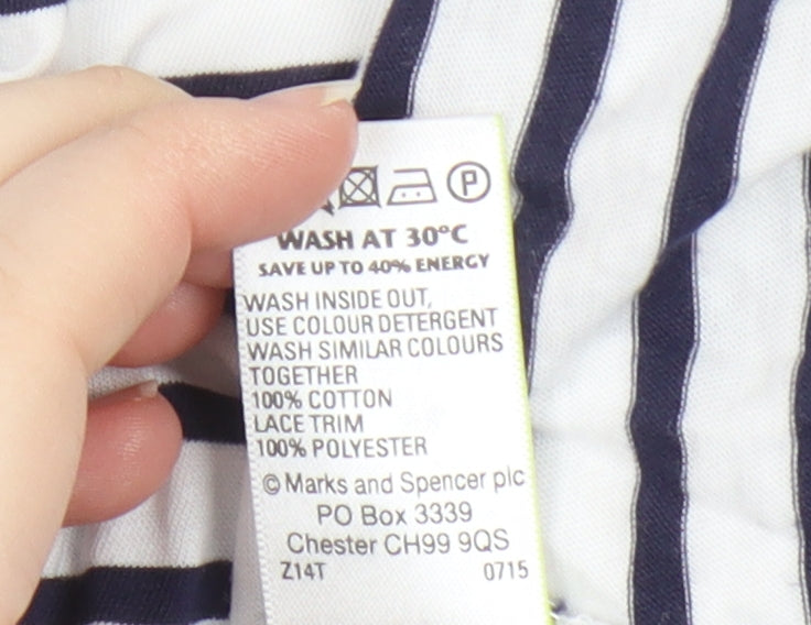 Womens UK Size 18 Marks and Spencer Multicoloured Basic T-Shirt