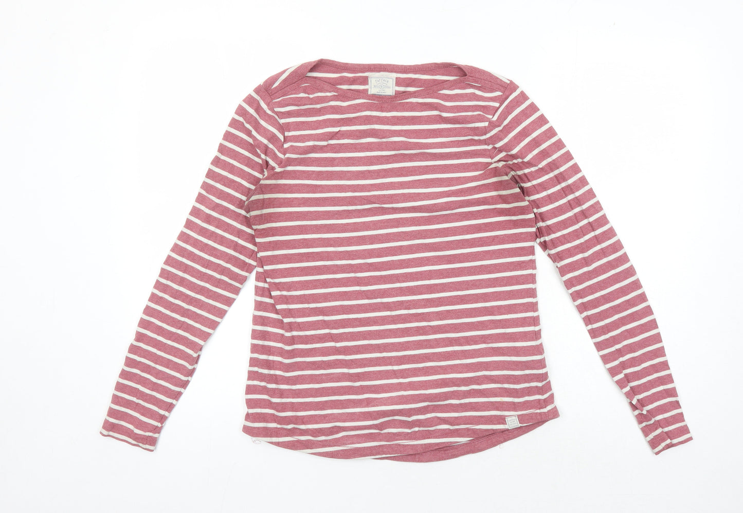 Womens UK Size 8 Fat Face Red Basic T-Shirt