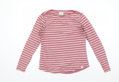 Womens UK Size 8 Fat Face Red Basic T-Shirt