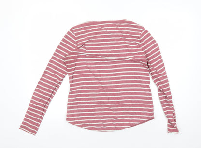 Womens UK Size 8 Fat Face Red Basic T-Shirt