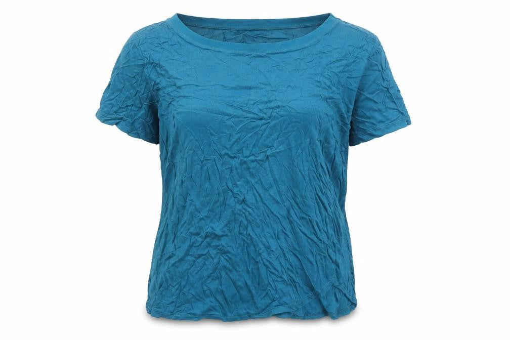 Womens UK Size M Oasis Blue Basic T-Shirt
