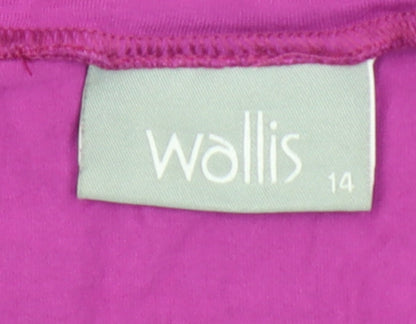 Womens UK Size 14 Wallis Purple  T-Shirt