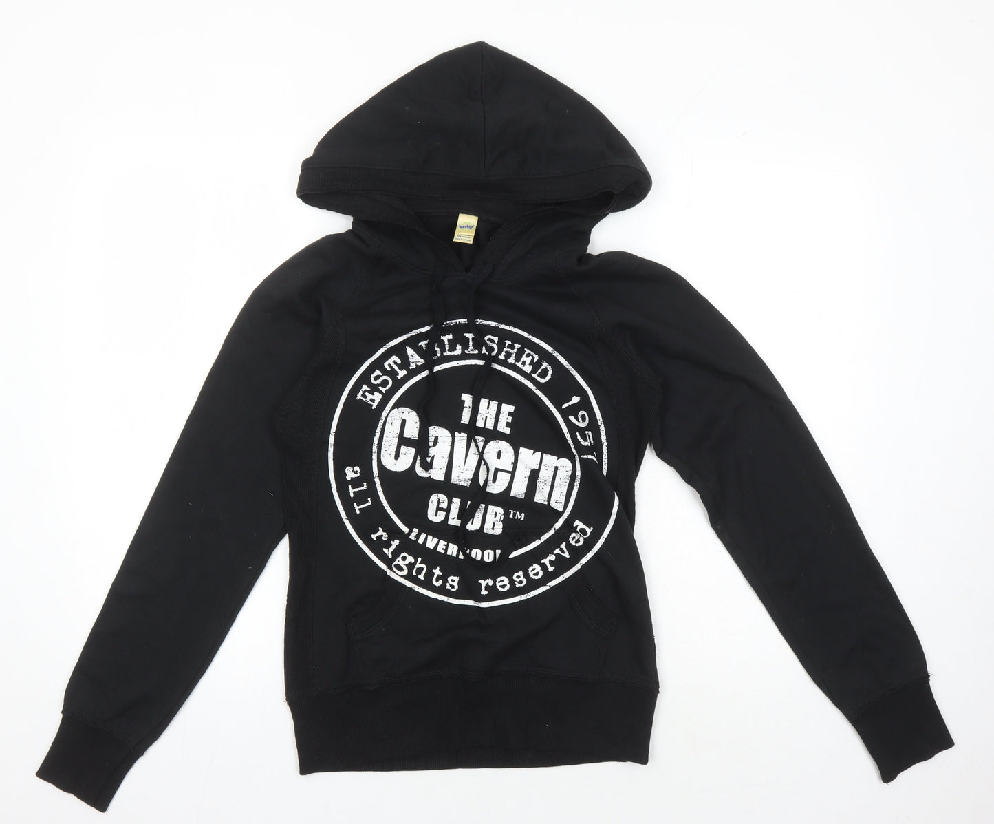 Kavio Men's Black Graphic Print Pullover Hoodie M