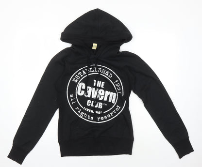 Kavio Men's Black Graphic Print Pullover Hoodie M