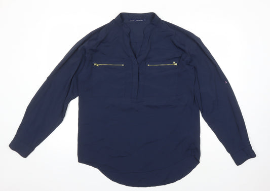 Womens UK Size 12 NEXT Blue Basic Blouse