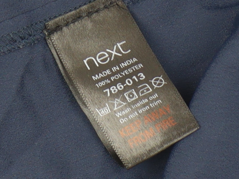 Womens UK Size 12 NEXT Blue Basic Blouse