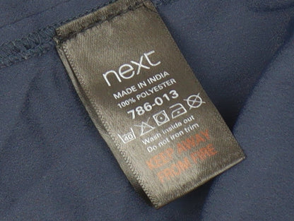 Womens UK Size 12 NEXT Blue Basic Blouse