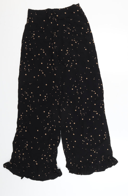 Nobody's Child Women's Black Wide-Leg Trousers Size 6