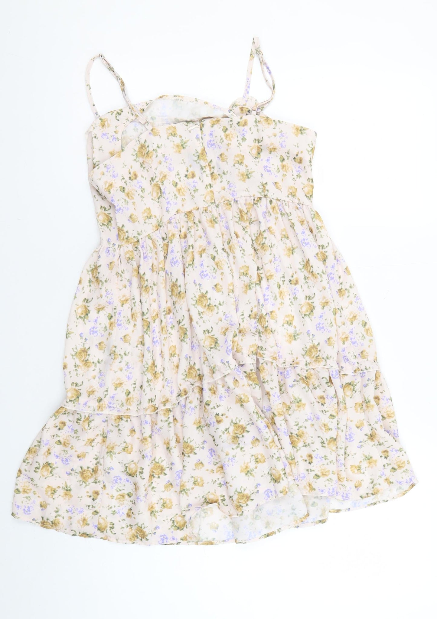 Boohoo Women's Floral Slip Dress UK 8 Multicoloured