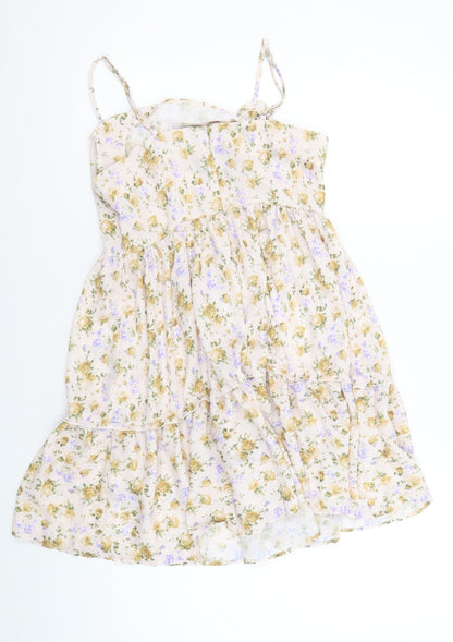 Boohoo Women's Floral Slip Dress UK 8 Multicoloured