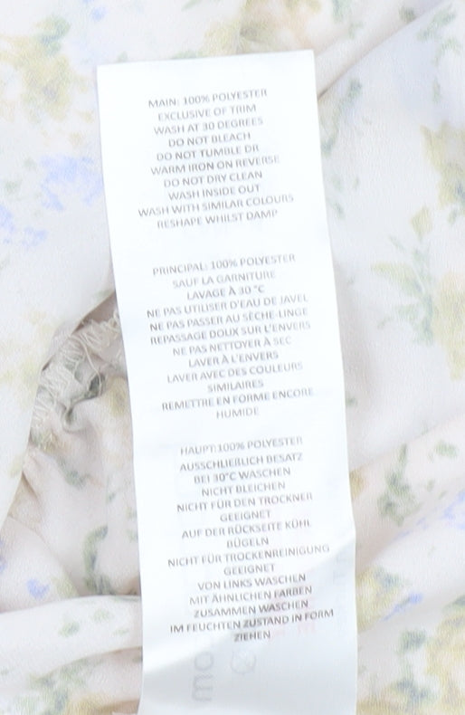 Boohoo Women's Floral Slip Dress UK 8 Multicoloured