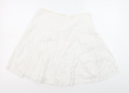 Gap Women's White A-Line Skirt Size 4 Cotton Casual