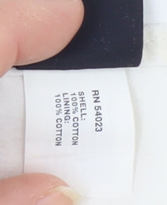 Gap Women's White A-Line Skirt Size 4 Cotton Casual