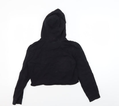 M&Co Girls Black Friends Pullover Hoodie 12 Years