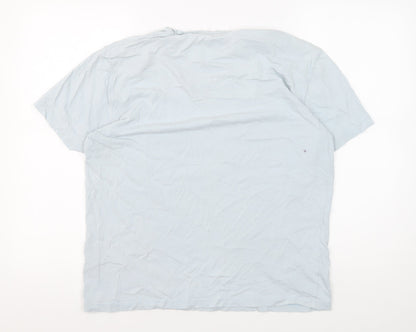 Lambretta Men's Blue Graphic Print T-Shirt L