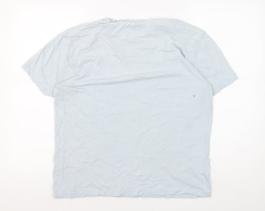 Lambretta Men's Blue Graphic Print T-Shirt L