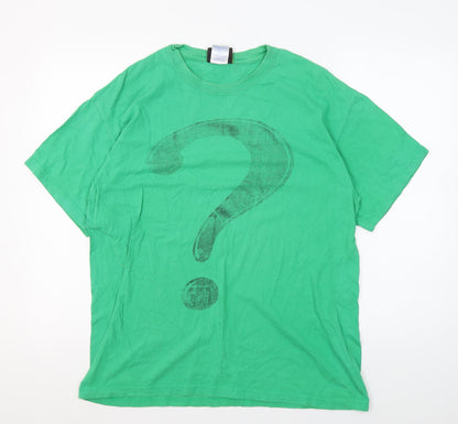 Mens UK Size L Batman Green  T-Shirt