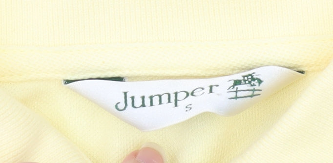 Jumper Men's Yellow S Polo Shirt with Collared Neck